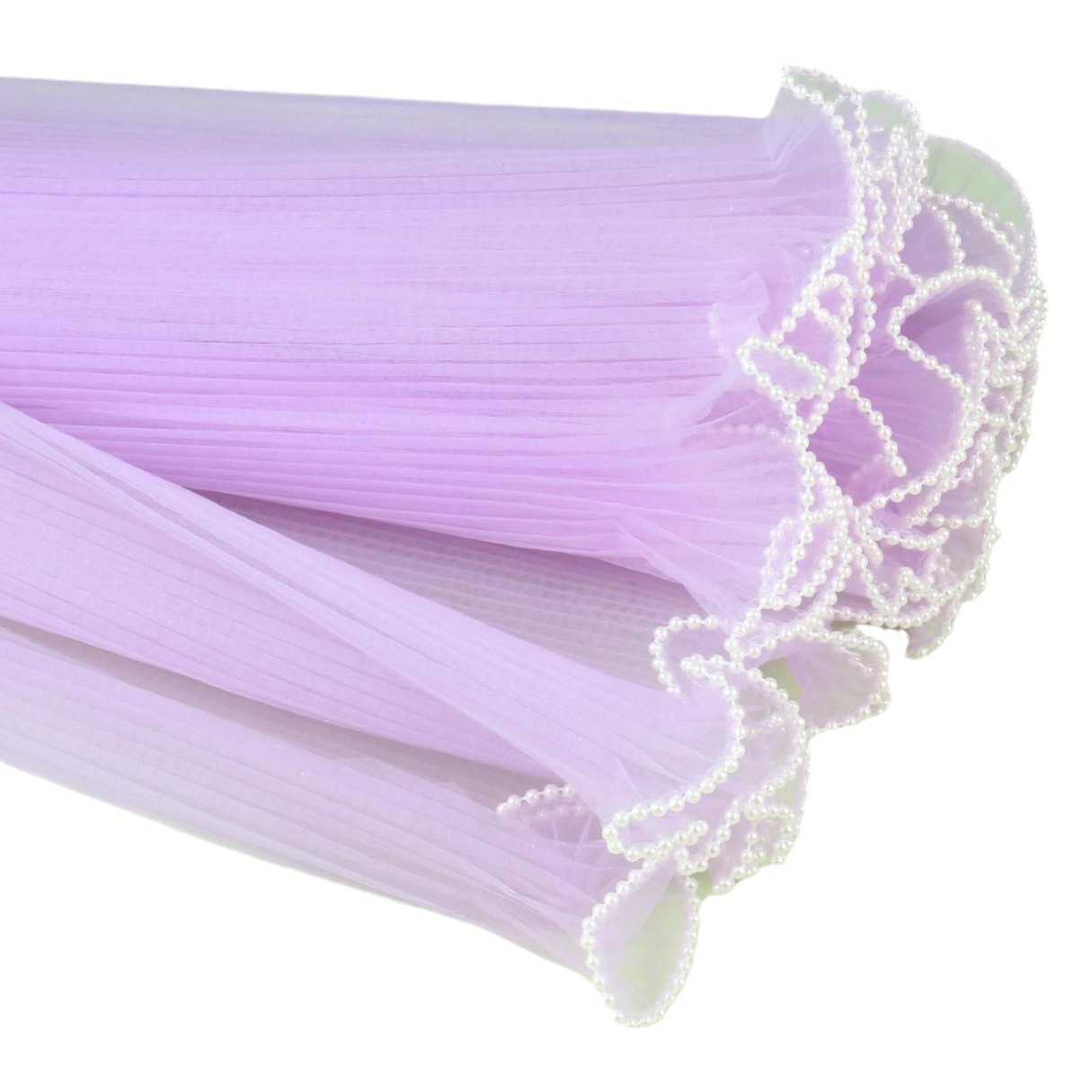Teacher's Day Wave Yarn Pleated Flower Packaging Materials Rose Flower Wrapping Mesh Wave Yarn Flower Shop Materials Wholesale