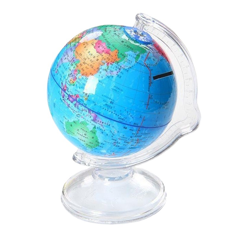 10.6 English globe piggy bank children's HD desk decoration piggy bank creative gift factory wholesale