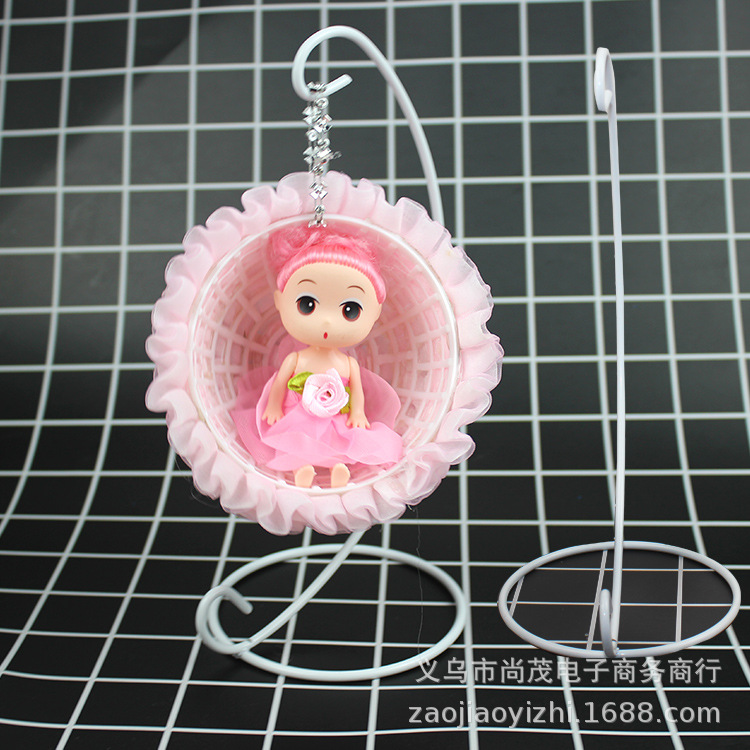 Picture of Confused Doll Handmade DIY Making Accessories Puppet Bracket 9cm High Oval Puppet Bracket Toy