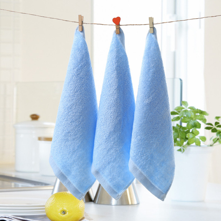 Picture of Bamboo Fiber Small Square Towel Kindergarten Small Towel Absorbent Children's Handkerchief Baby Towel Saliva Towel Wholesale Factory