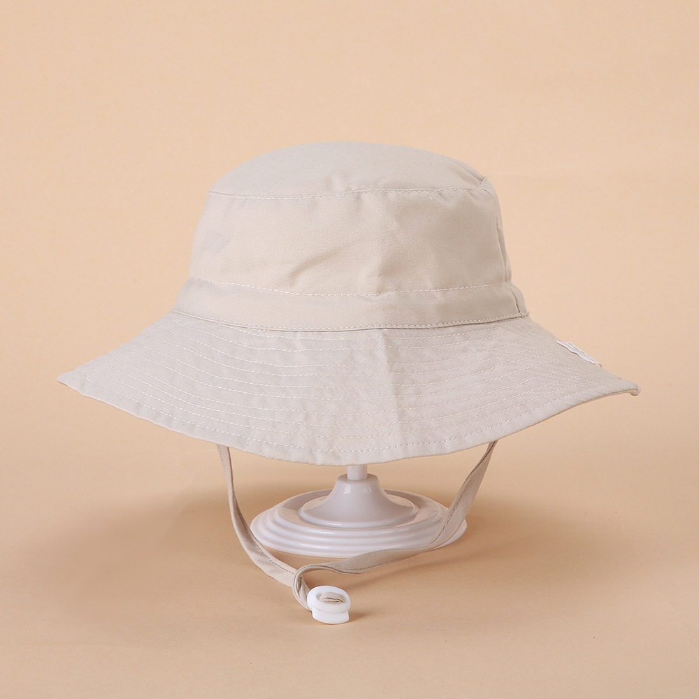 Picture of Spring and summer European and American new sun hat for boys and girls baby breathable quick-drying beach hat for children sunscreen adjustable fisherman hat