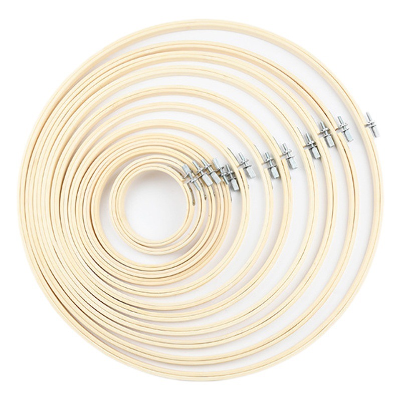 Factory supply bamboo embroidery tension DIY manual cross stitch embroidery auxiliary bamboo embroidery frame embroidery ring bamboo embroidery hoop wholesale