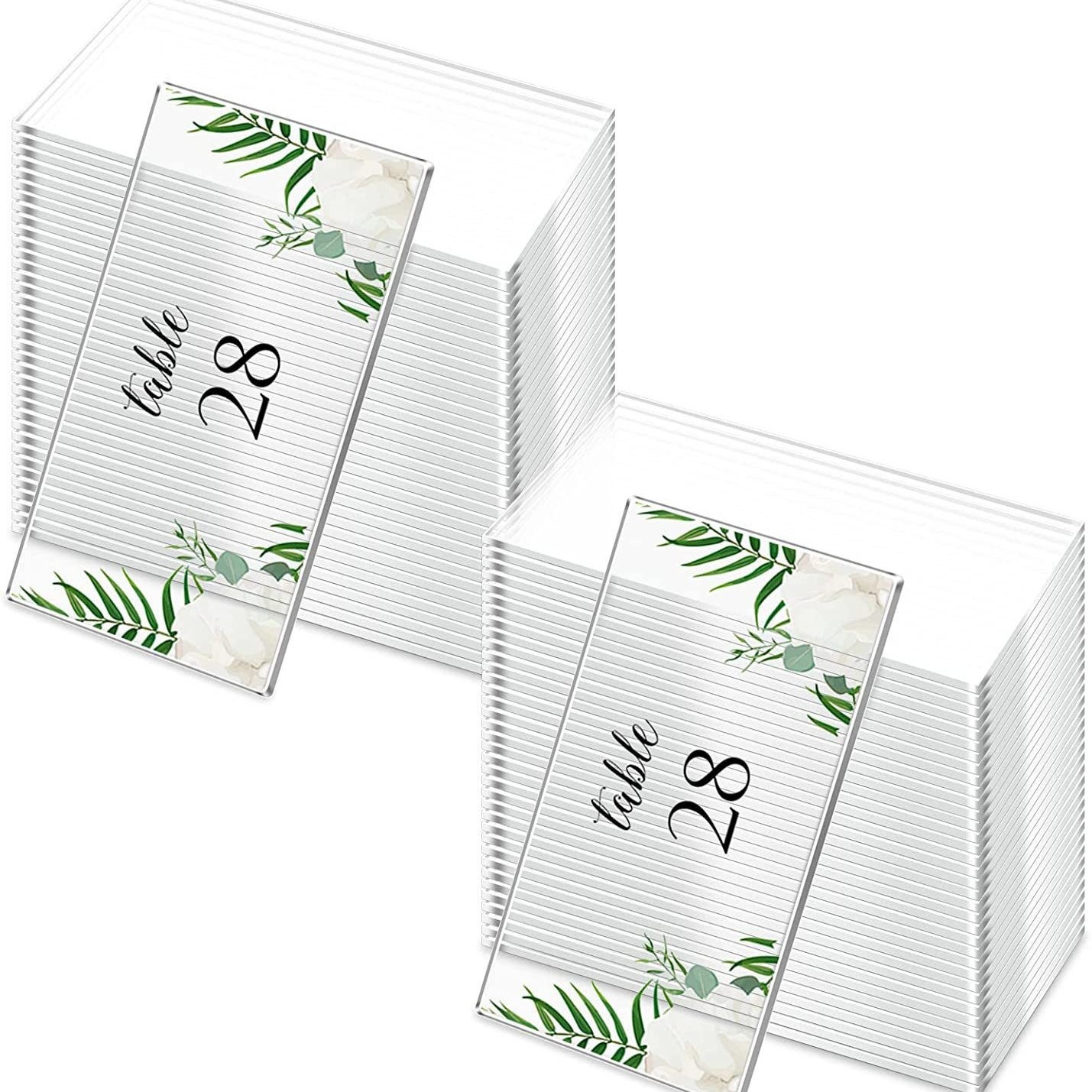 Transparent Blank Acrylic Wedding Seat Card DIY Wedding Party Banquet Birthday Table Sign 10Pcs