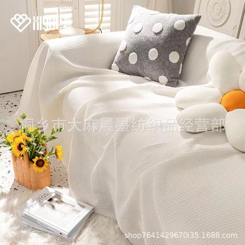 Picture of Multifunctional Sofa Towel Nordic ins Style Cover Cloth Full Cover Sofa Cushion Cover Blanket Single Triple Four Seasons Universal