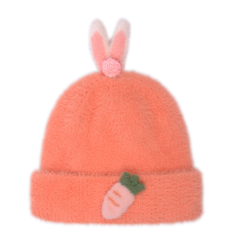 Picture of Baby hat autumn and winter Korean style children's warm wool hat cute super cute boys and girls knitted pullover hat fashion