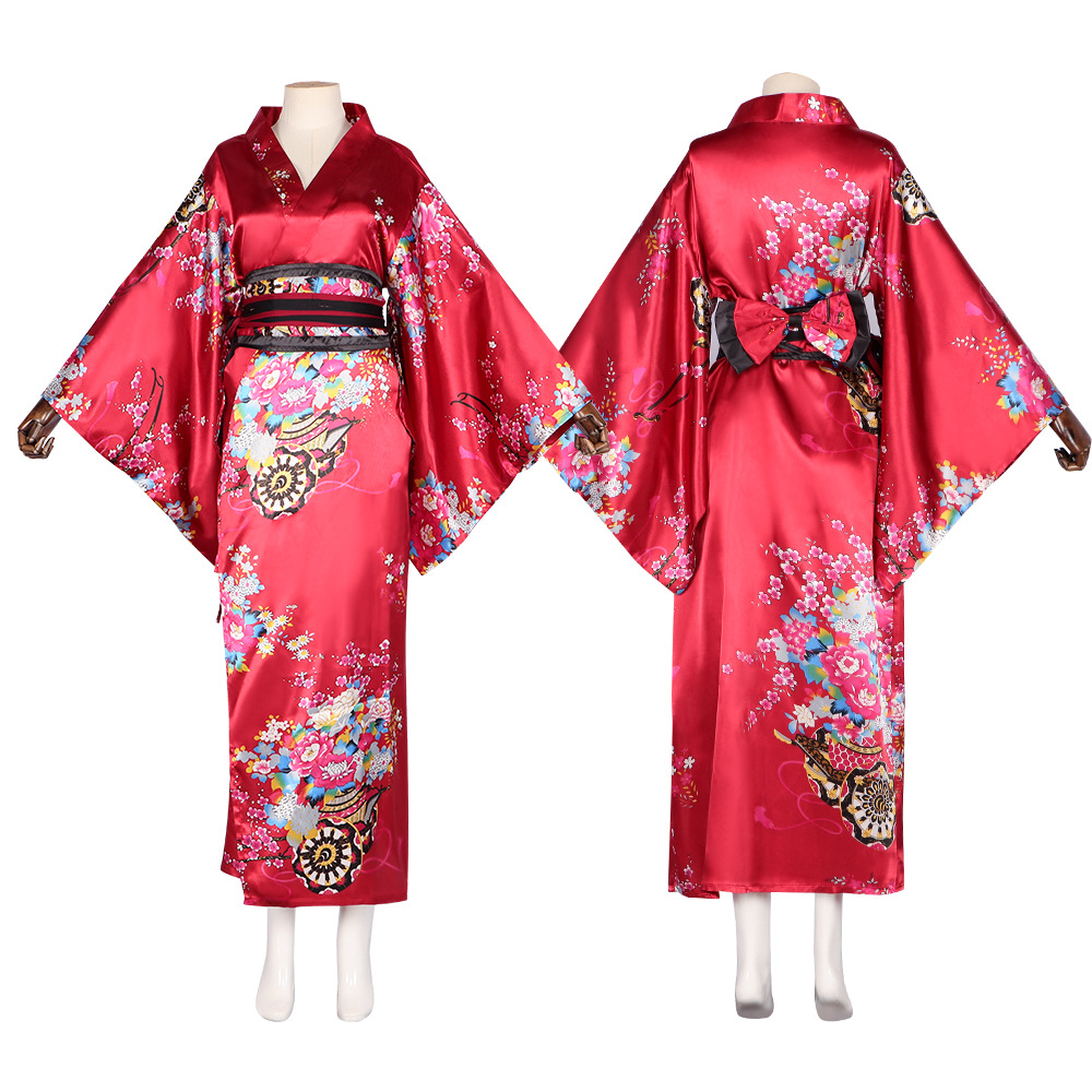 Picture of Japanese traditional ladies dress bathrobe animation performance photo suit kimono stage performance cosplay costume