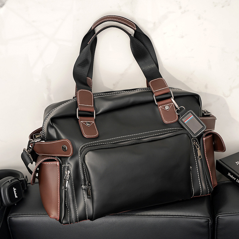 Picture of Spot wholesale high quality handbag light Business Men's portable briefcase leisure travel file computer satchel