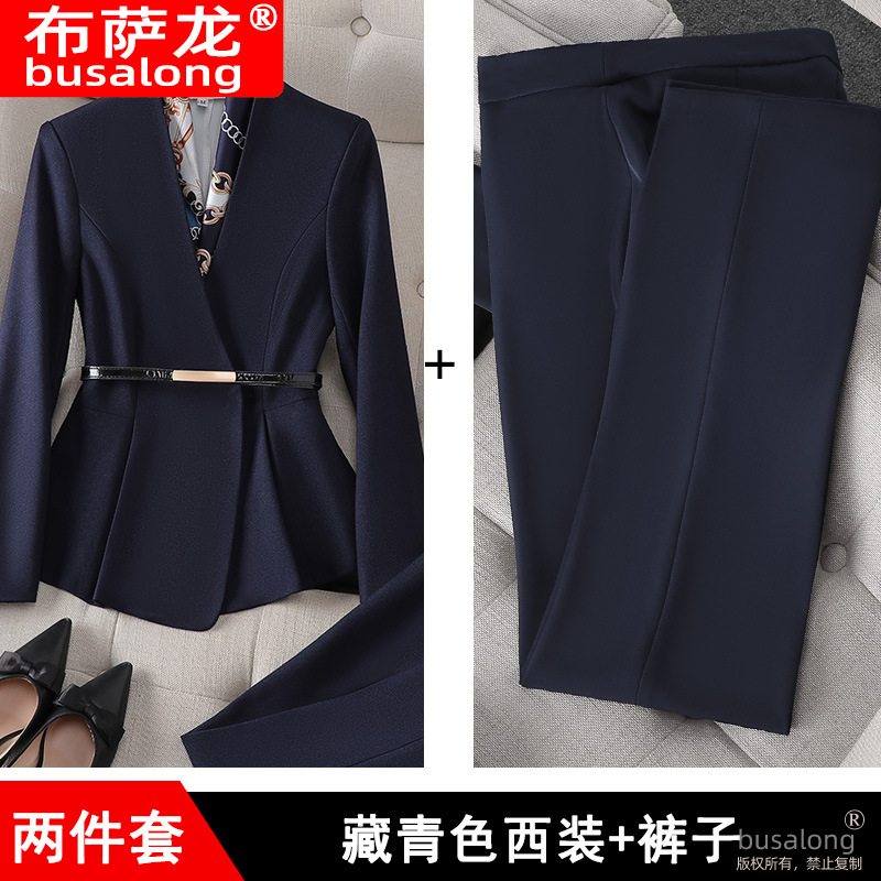 Picture of Long Sleeve Business Wear suit Suit Jacket Temperament Women's White Collar Business Work Clothes Workwear Casual Fashion suit