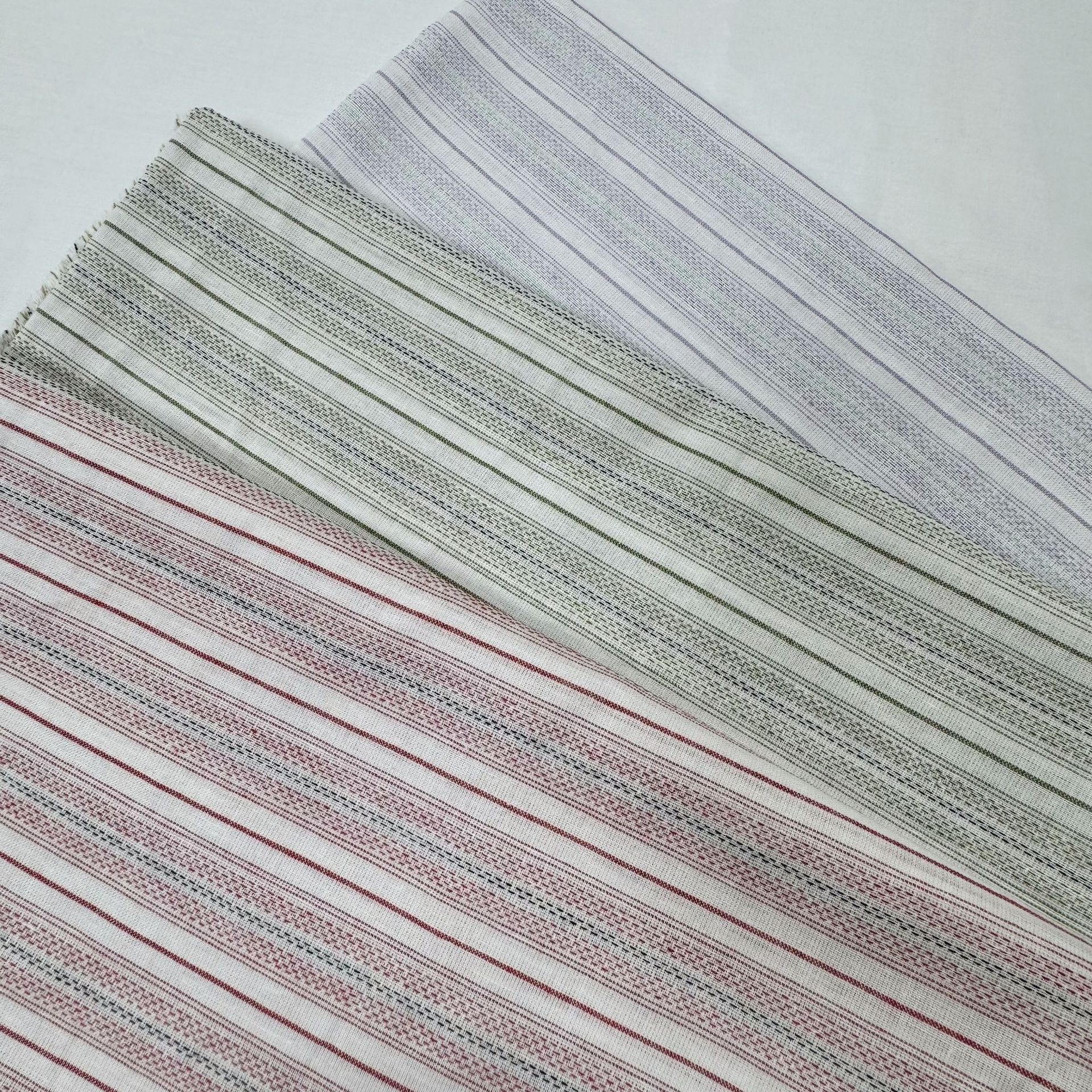 Spring and summer new polyester cotton yarn-dyed striped fabric shirt striped fabric fashion women's clothing dress fabric in stock