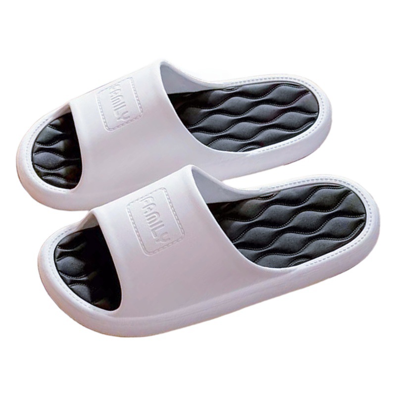 Slippers Men's Outer Wear Durable Comfortable Summer Home PVC Thick Bottom Non-slip Feeling Home Sandals Wholesale