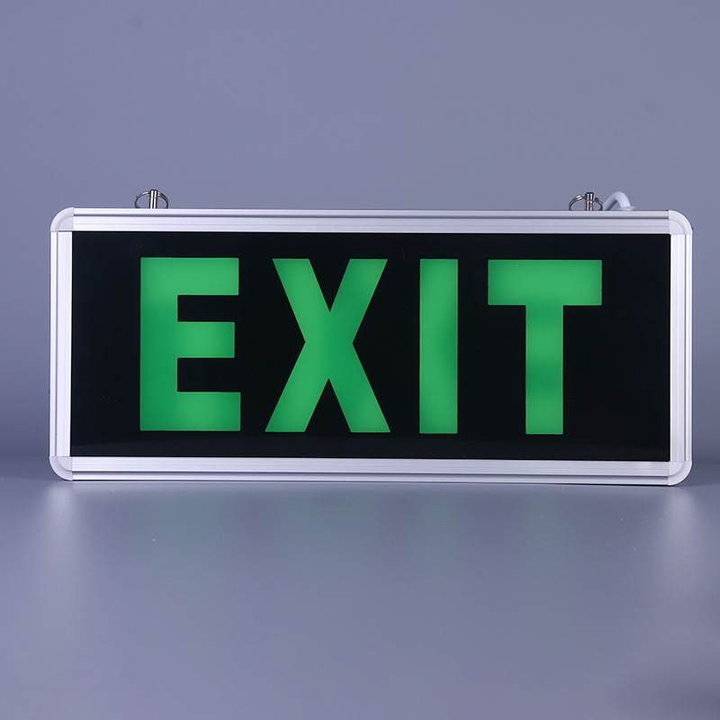 Picture of Cross-Border Fire Emergency Sign Light Evacuation Indicator Light Led Safety Exit Exit Acrylic Indicator Light