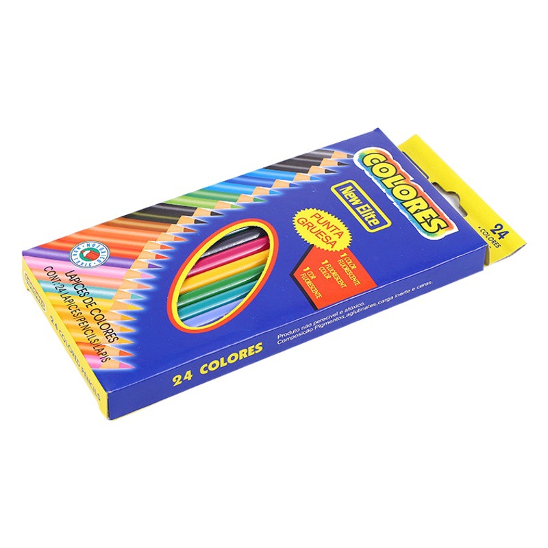 Color pencil blue butterfly children's drawing pen primary school pencil set 12/18/24/36 color oily color pen