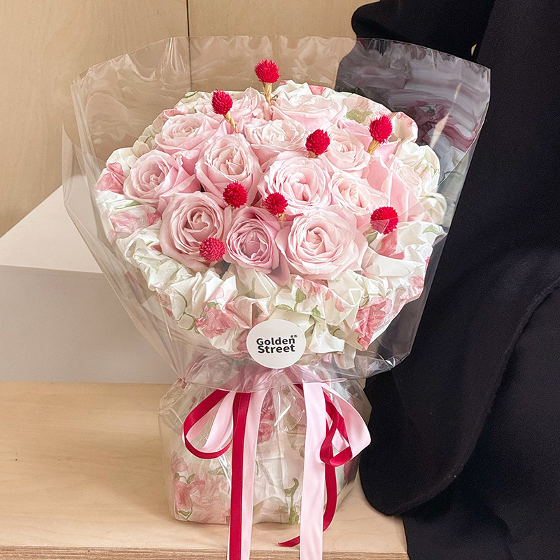 New Blue Cherry Blossom Sydney Paper Floral Packaging Liner Paper Hand-rubbed Paper Flowers Flower bouquet Wrapping Flower Paper Flower Atmosphere Paper