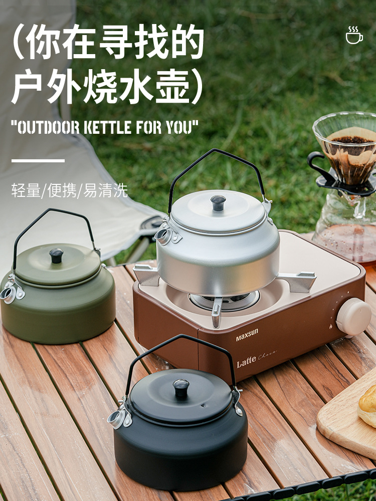 Picture of Cross-border Outdoor Kettle for Camping and Camping Travel Field Kettle Portable Tea Light Outdoor Kettle