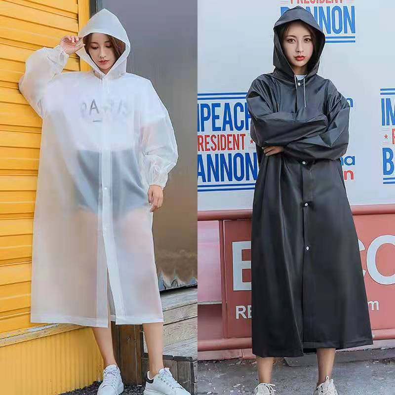 Picture of Thickened Fashion EVA Non-Disposable Raincoat Adult Outdoor Hiking Poncho Portable One-Piece eva Raincoat Wholesale