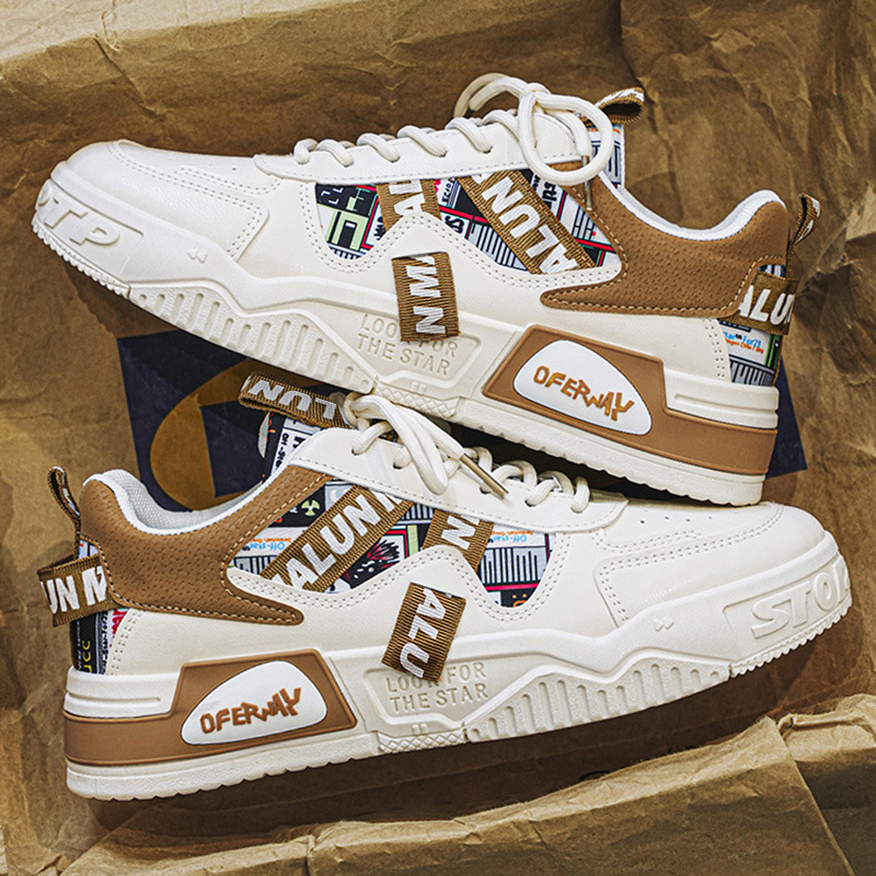 Foreign Trade Large Size Men's Shoes Summer 2025 New Trendy Sports Casual Versatile Sneakers Breathable Heightening White Shoes