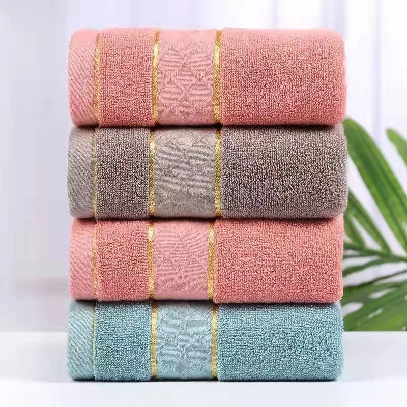 Picture of Gaoyang factory cotton European flower towel soft absorbent large face towel supermarket gift wholesale face towel household towel
