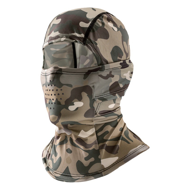 Summer Tactical Camouflage Headgear Men's Outdoor Fishing Motorcycle Ice Silk Breathable Sun Protection Riding Mask XTJ123