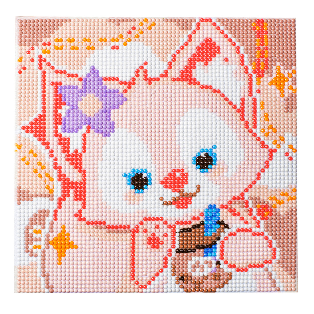 Picture of Original God New Diamond painting children student diy handmade diamond material package with frame Cartoon Cartoon educational toys