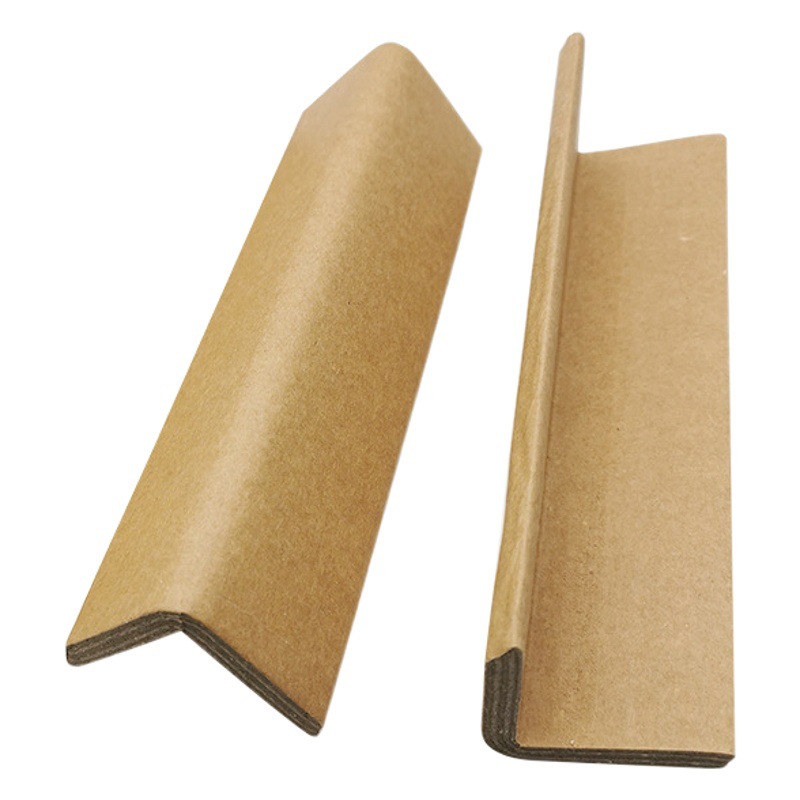 50*5 Factory Sales Environmental Protection Export Straight Triangle Packaging Reinforcement Anti-collision Corner Protection Kraft Paper Corner Protection Strip Edge Iron