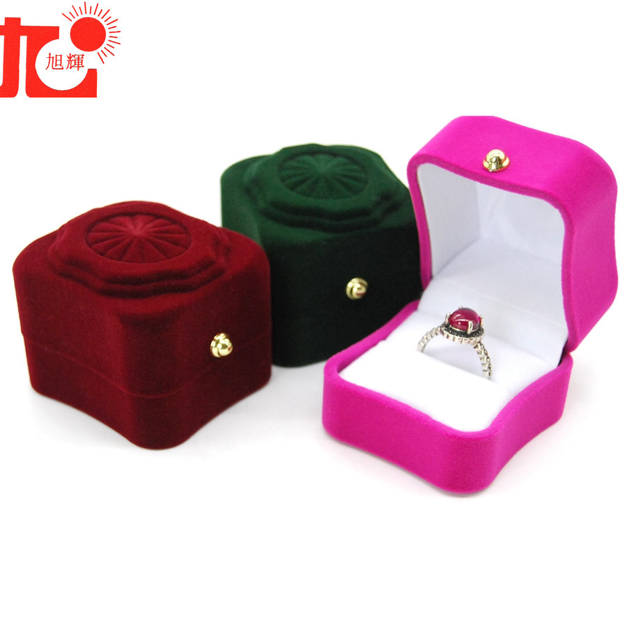 Picture of Factory stock Korean jewelry box earring box flocking jewelry box jewelry box jewelry box ring box velvet box