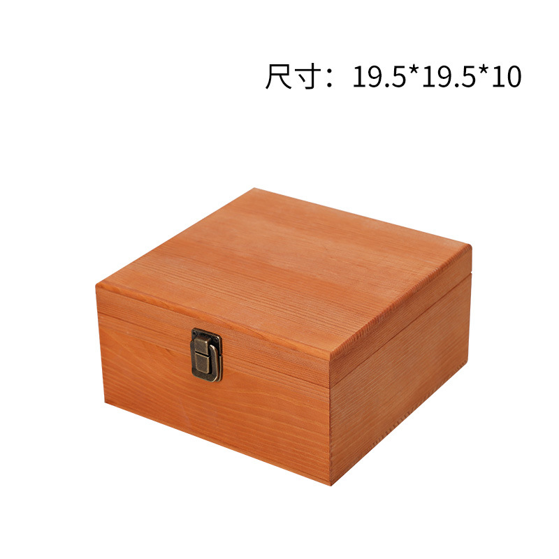 Picture of Accompanying Gift Wooden Box Simple Pine Gift Packaging Box Candy Box Immortal Flower and Wood Box Wooden Jewelry Storage Box
