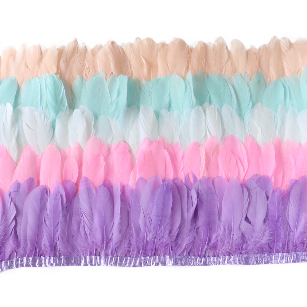 Picture of Goose feather large floating cloth belt/edge DIY handicraft accessories stage performance clothing accessories manufacturers in stock sales