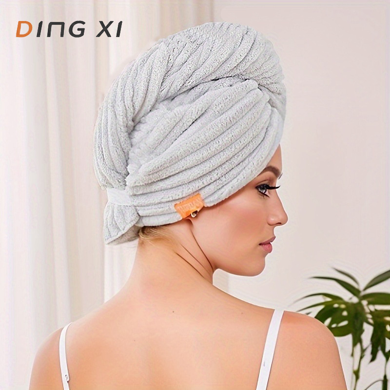Cross-border dry hair cap female coral fleece absorbent quick-drying high color value headscarf thickened increase dry hair cap custom wholesale