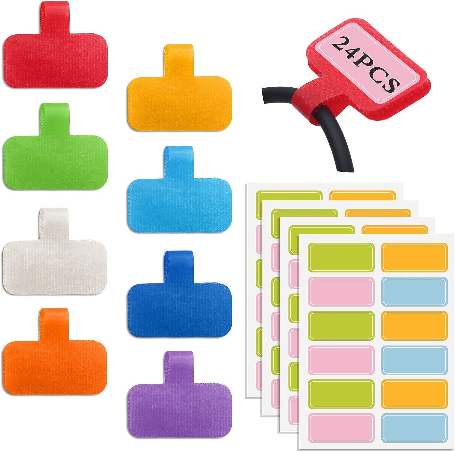Picture of Cross-border hot sale storage cable label 50 pack can be written in wire label management and sorting cable tie