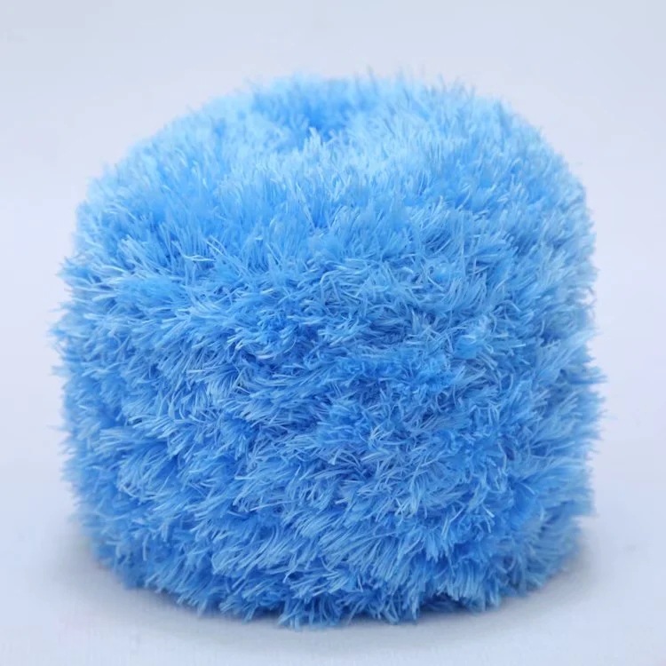 Picture of Crystal Coral Velvet Thick Thread Imitation Fur Scarf Hat Baby Baby Thread Hand-Knitted Wool Ball