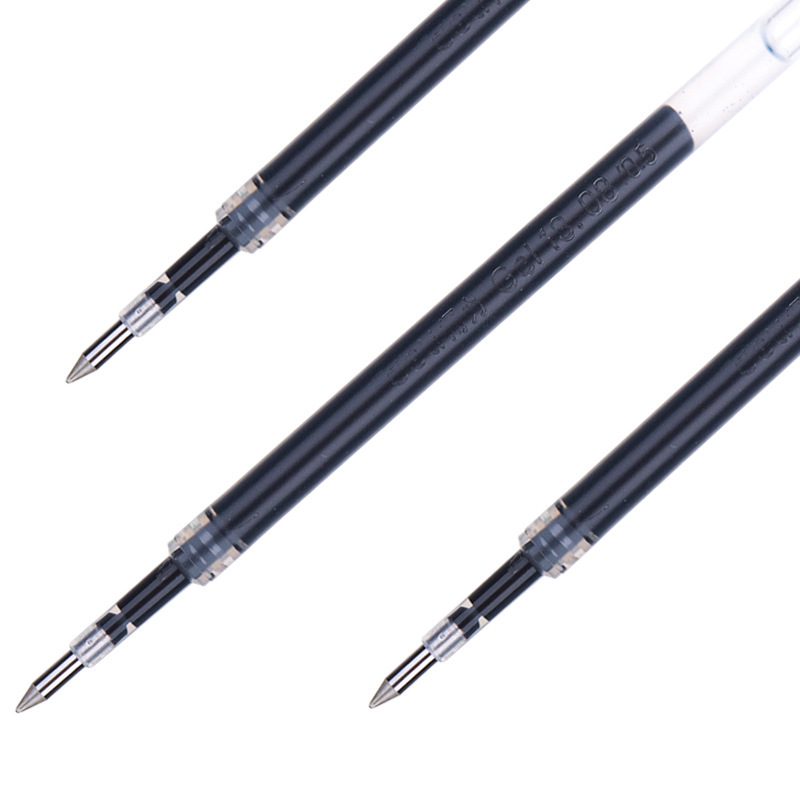 Picture of Deli S206 push refill Black Blue Red 0.5mm bullet matching S01/S08 pen thick refill