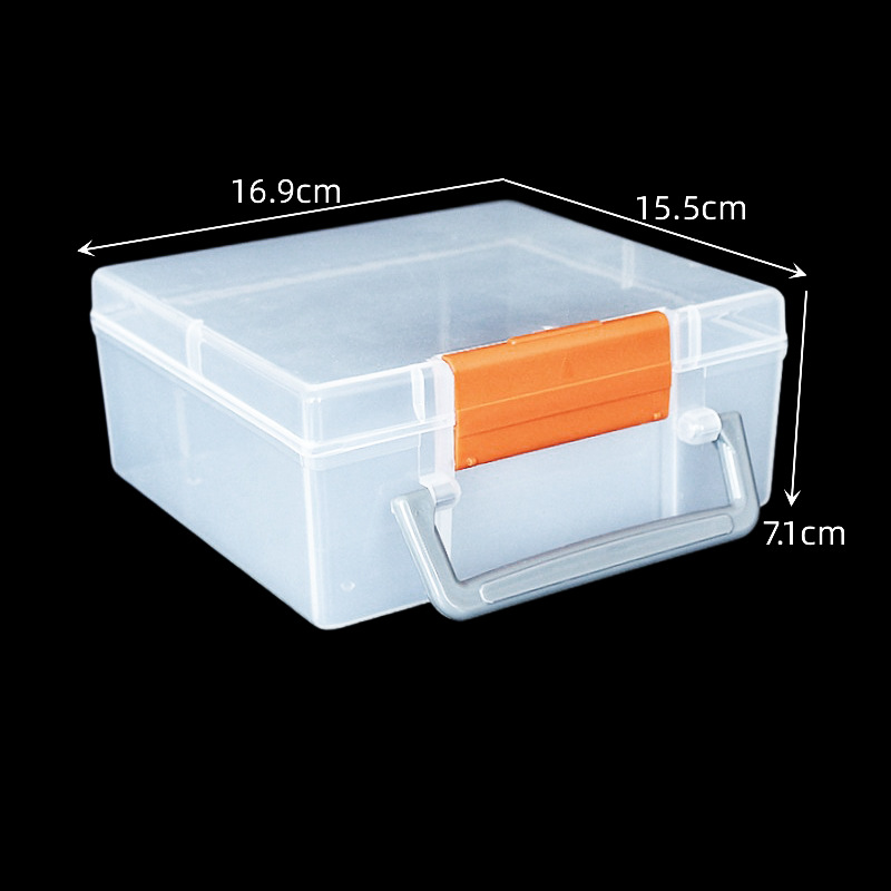 Teaching aids box lego classification translucent plastic box rectangular white storage box electronic accessories parts PP box