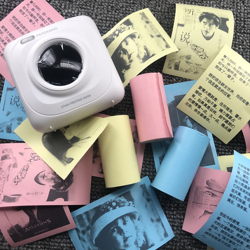 Picture of Popular Meow Meow Machine P1 Ailixiong 57mm Thermal Color Printing Paper for Error Correction, Children's Instant Camera, Waterproof Paper