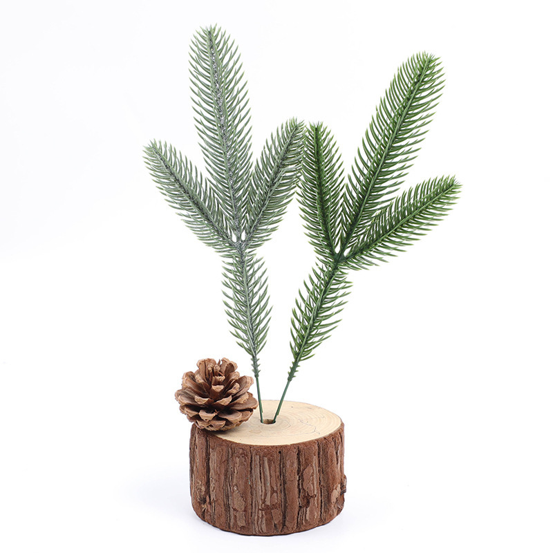 Picture of Simulated Plant Plastic Stereo Double-Sided Pine Needles Simulated Plastic Pine Needles Christmas Tree Garland Decorative Plastic Pine Needles