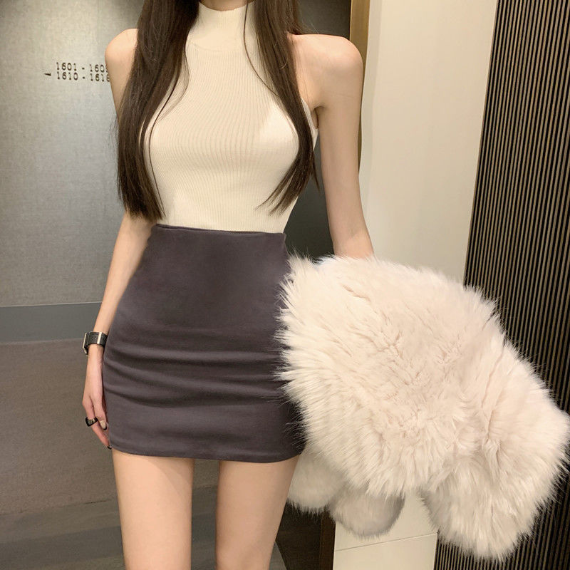 Foreign Trade Wholesale Summer Ultra-Sexy Skirt for Women New High-Waisted Slimming Hot Girl Hip-Hugging Short Skirt