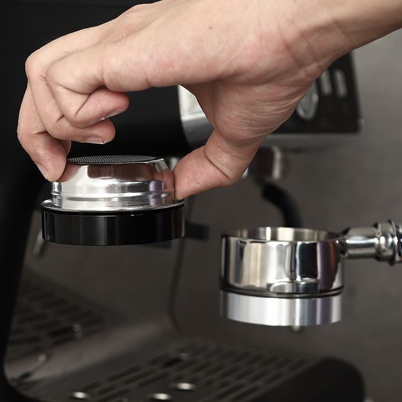 Picture of Coffee powder ring 51 aluminum alloy with magnetic anti-fly powder ring Italian coffee American grinder cloth powder 58mm universal
