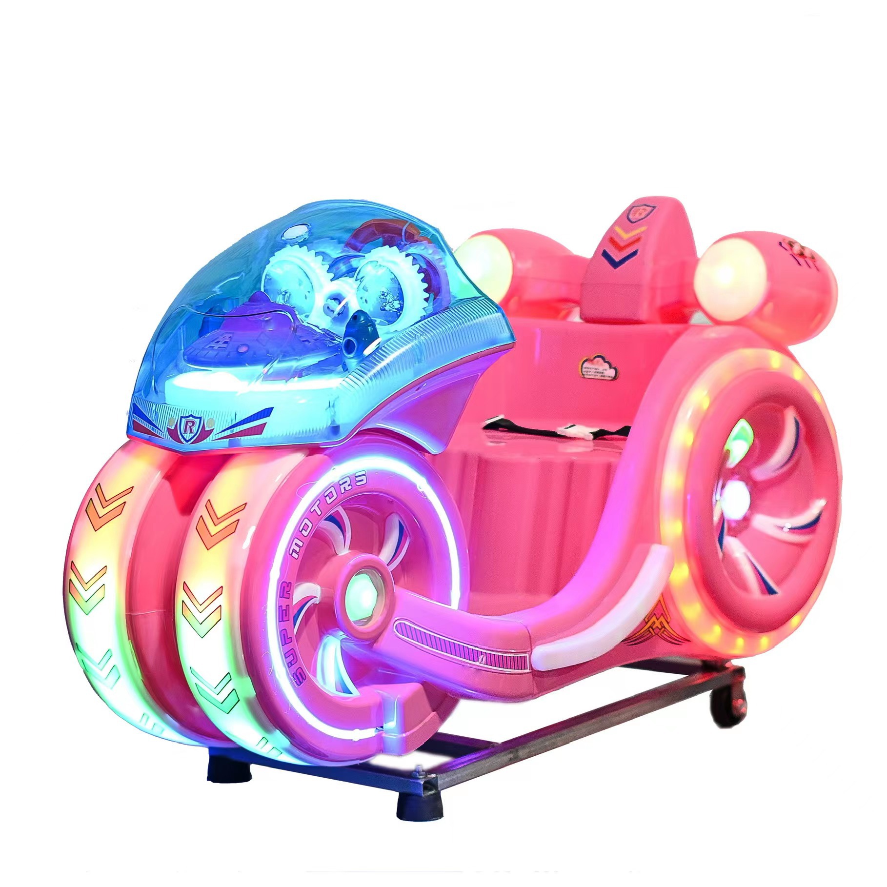 Picture of New electric rocking car manufacturers carton coin-operated children space flying motorcycle rocking machine baby household toy car