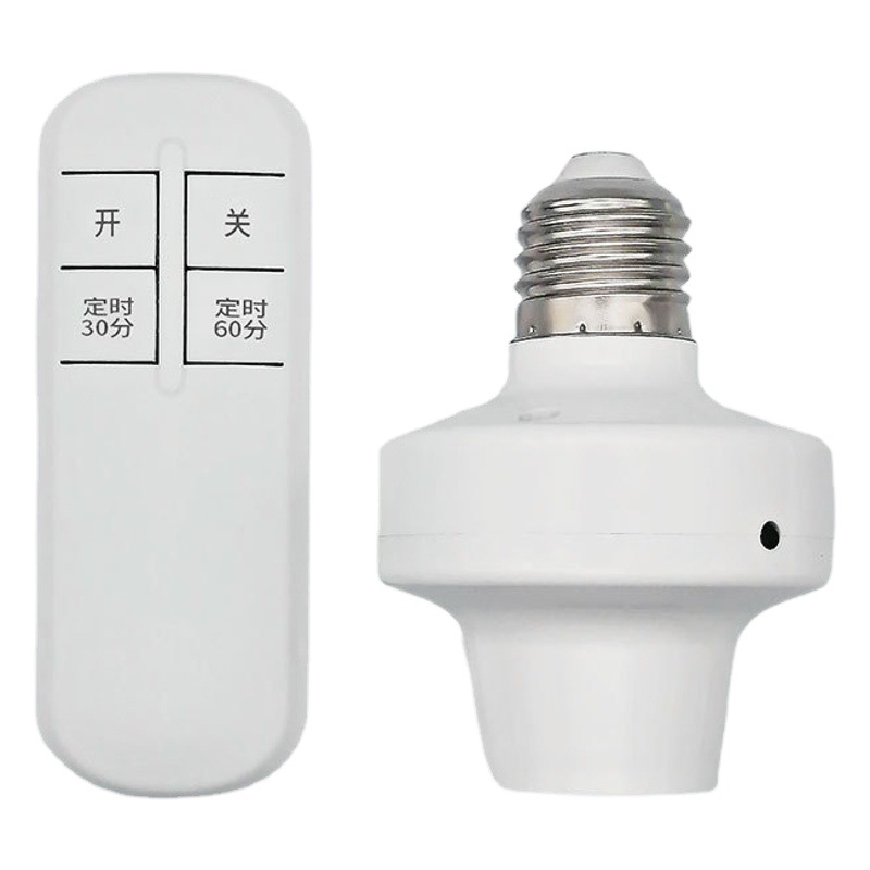Qiachip Wireless Remote Control Lamp Holder Controller Household E26 E27 Screw Rf433 Timer Switch Lamp Holder
