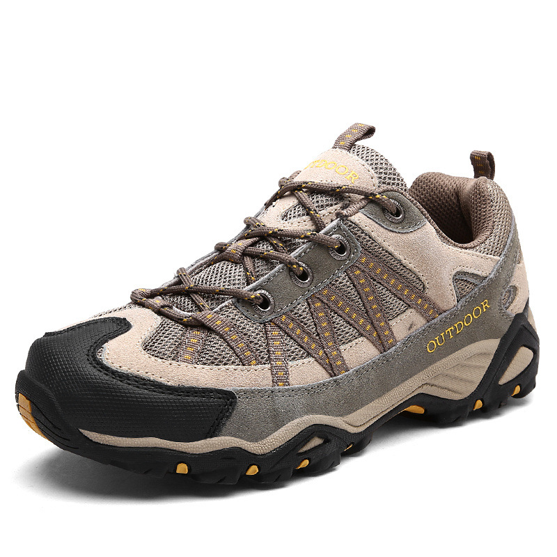 Foreign Trade Leakage Hiking Shoes for Men and Women Waterproof and Non-Slip Summer Genuine Leather Breathable Outdoor Sports Hiking Shoes Hiking Shoes