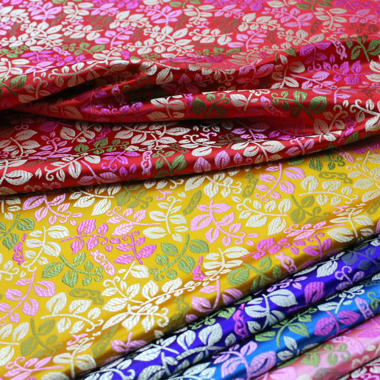 Chinese-style doll cheongsam children's clothing stage lace silk fabric decoration hand jacquard brocade antique fabric