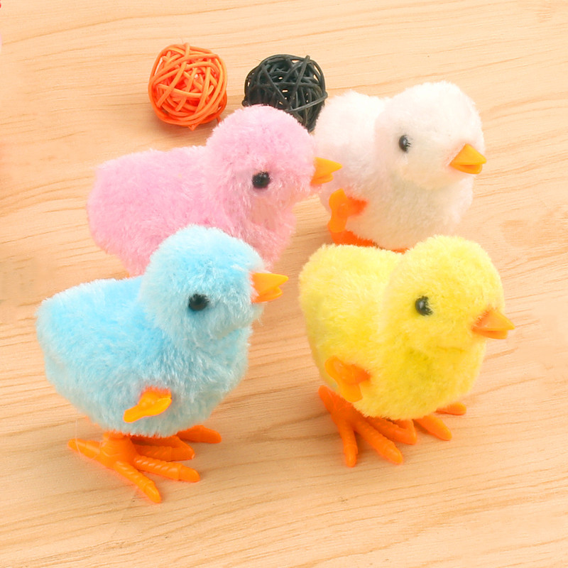 Stall Hot Selling Internet Red Coil Chicken Simulation Chain Jumping Chicken Shaking Tone Same Children's Toy Cute Internet Red Chicken