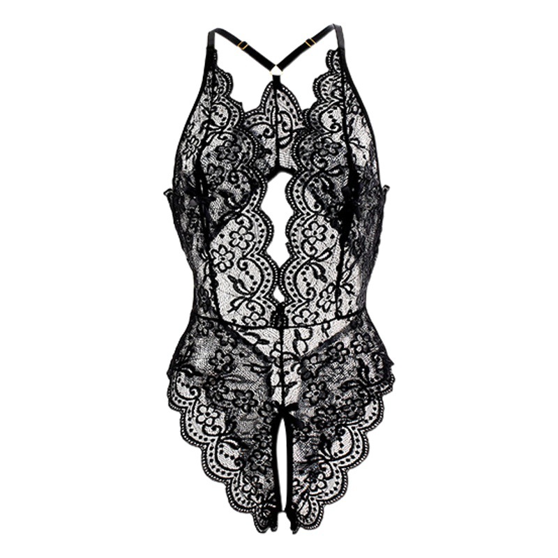 Night listening fragrance sexy lingerie sexy jumpsuit wholesale hot free lace uniform perspective temptation suit 735