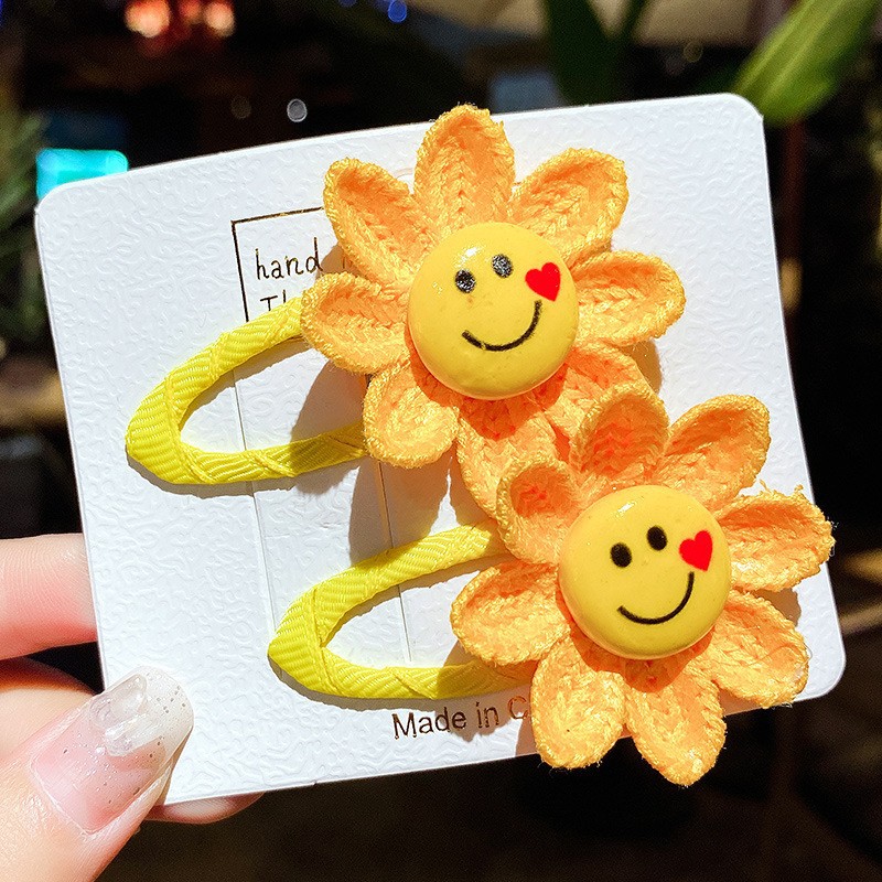 Picture of New Flower hairpin fresh baby hairpin headdress flower children's hair accessories do not hurt hair BB clip girl bangs clip headdress