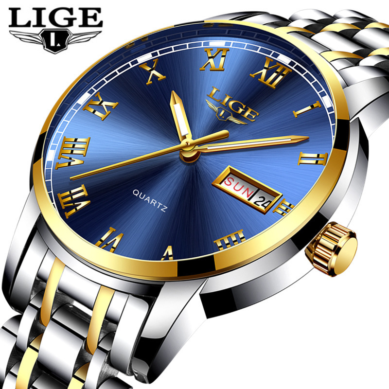 Cross-border Daifa Watch Men's Large Dial Quartz Watch Simple Fashion Trend Domestic Watch Men's Middle-aged and Elderly People