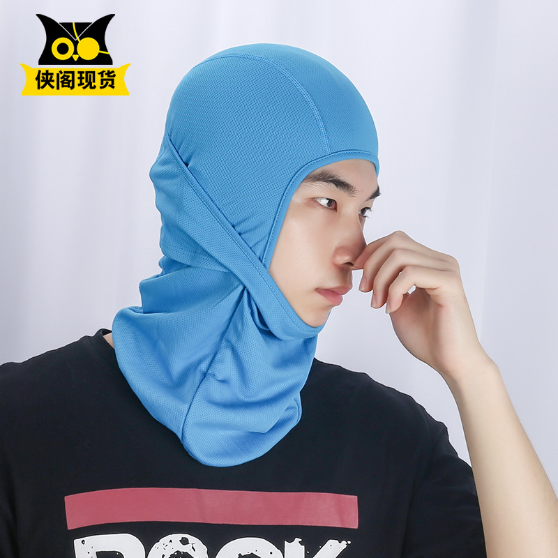 in stock Cross-border Riding Mask Headgear Bicycle Motorcycle Helmet Lining Inner Liner Hat Sunscreen Hood Dustproof