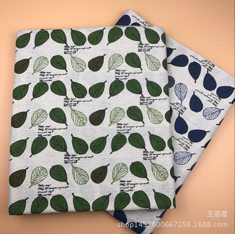 Picture of Popular fresh linen fabric cotton and linen printed linen cloth wholesale tablecloth bags cloth banana