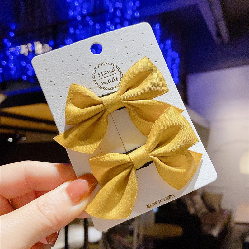 Picture of Children's Hairpin Headdress Little Girl Head Flower Cute Wig Braid Performance Bow Hairpin New Year's Eve Hair Accessories