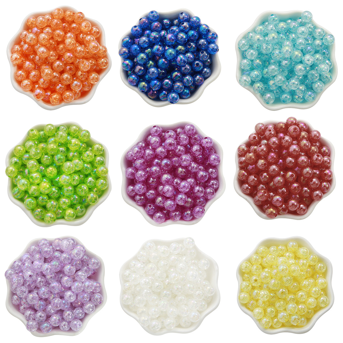AliExpress Macaron Color Beads Popcorn Beads Bubble Beads Plated AB Color Beads Handmade DIY Bracelet Necklace Accessories