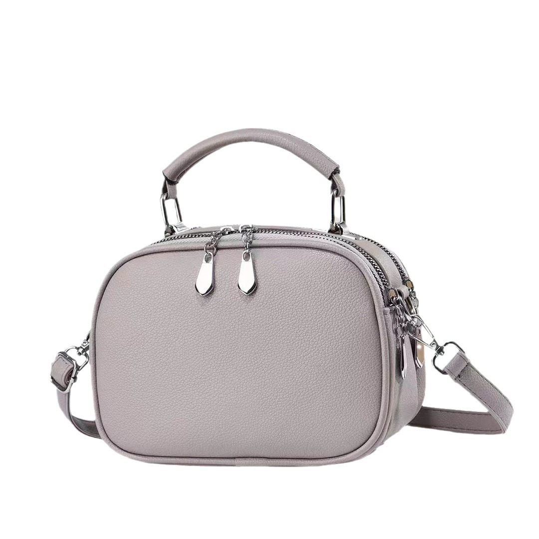 Picture of 2024 New Fashion shoulder bag western style messenger bag large capacity Korean style small square bag texture trendy multi-layer mobile phone bag
