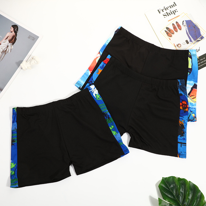 Picture of Adult Men's Swimming Trunks Plus Size Swimming Trunks Swimming Pool Close-fitting Large Children's Boxer Shorts Hot Spring Bath Beach Pants